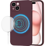 Techsuit - SoftFlex MagSafe - iPhone 15 - Plum Red