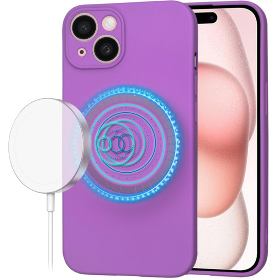 Techsuit - SoftFlex MagSafe - iPhone 15 - Purple