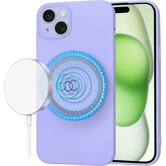 Techsuit - SoftFlex MagSafe - iPhone 15 Plus - Light Purple