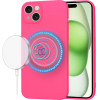 Techsuit - SoftFlex MagSafe - iPhone 15 Plus - Hot Pink