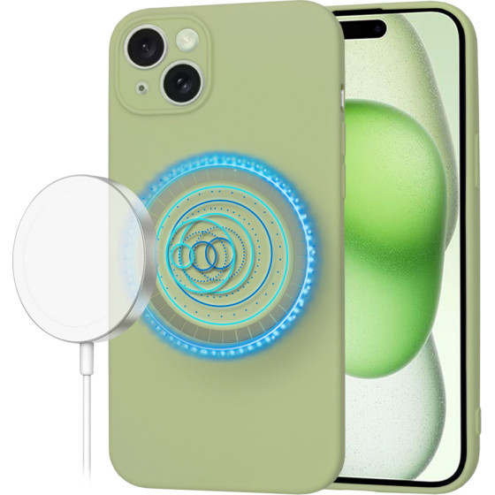 Techsuit - SoftFlex MagSafe - iPhone 15 Plus - Matcha