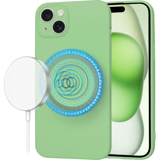 Techsuit - SoftFlex MagSafe - iPhone 15 Plus - Mint Green