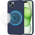 Techsuit - SoftFlex MagSafe - iPhone 15 Plus - Navy Blue