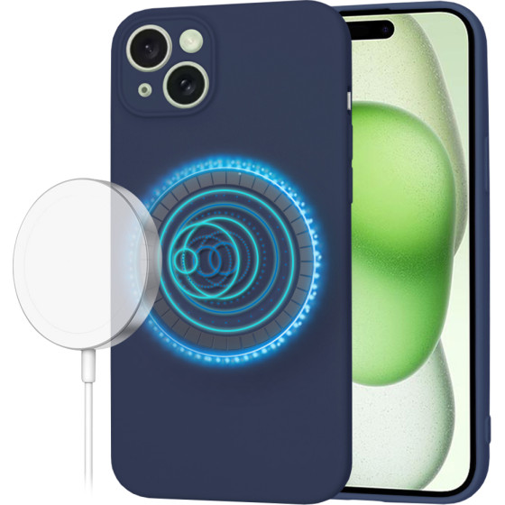 Techsuit - SoftFlex MagSafe - iPhone 15 Plus - Navy Blue