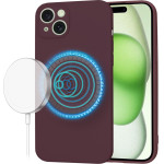 Techsuit - SoftFlex MagSafe - iPhone 15 Plus - Plum Red