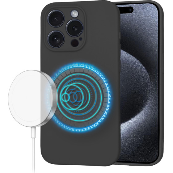 Techsuit - SoftFlex MagSafe - iPhone 15 Pro - Black