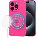 Techsuit - SoftFlex MagSafe - iPhone 15 Pro - Hot Pink
