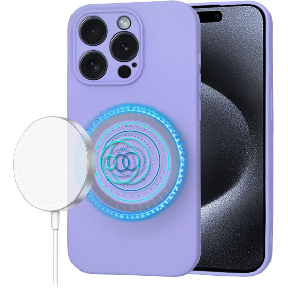 Techsuit - SoftFlex MagSafe - iPhone 15 Pro - Light Purple