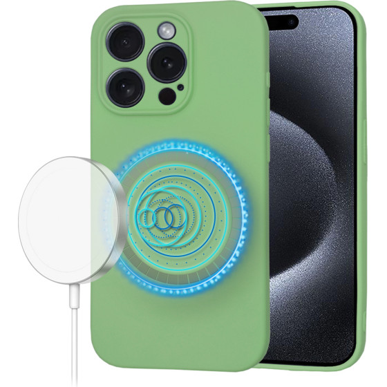 Techsuit - SoftFlex MagSafe - iPhone 15 Pro - Mint Green