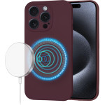 Techsuit - SoftFlex MagSafe - iPhone 15 Pro - Plum Red