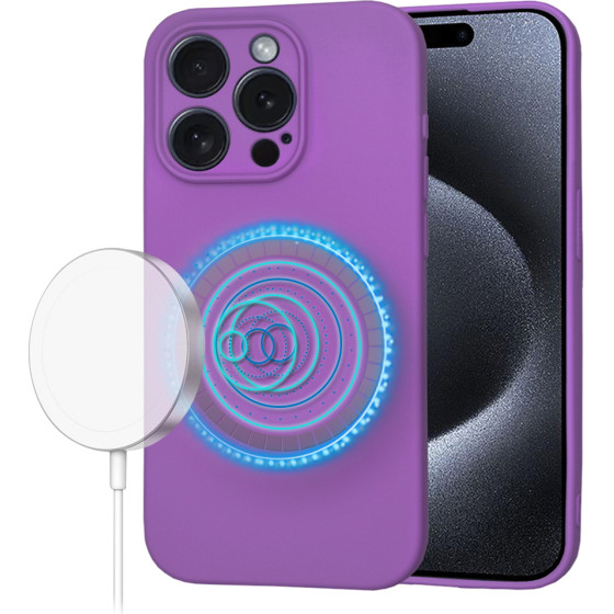 Techsuit - SoftFlex MagSafe - iPhone 15 Pro - Purple