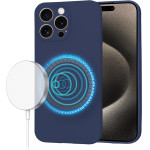 Techsuit - SoftFlex MagSafe - iPhone 15 Pro Max - Navy Blue