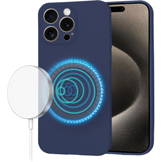 Techsuit - SoftFlex MagSafe - iPhone 15 Pro Max - Navy Blue