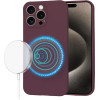 Techsuit - SoftFlex MagSafe - iPhone 15 Pro Max - Plum Red