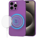 Techsuit - SoftFlex MagSafe - iPhone 15 Pro Max - Purple
