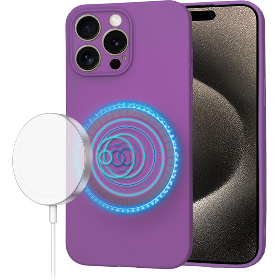 Techsuit - SoftFlex MagSafe - iPhone 15 Pro Max - Purple