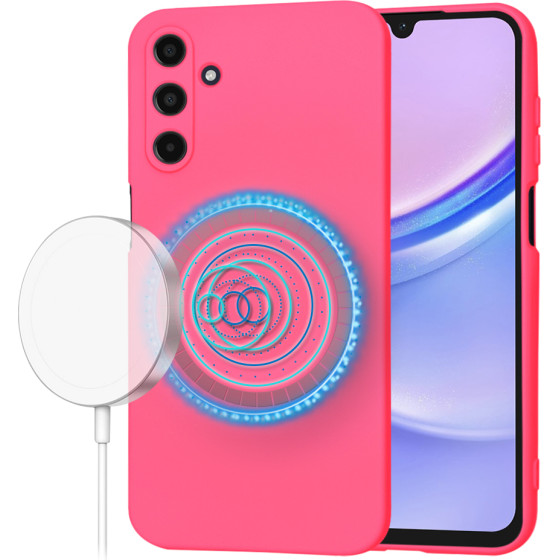 Techsuit - SoftFlex MagSafe - Samsung Galaxy A15 4G / A15 5G - Hot Pink