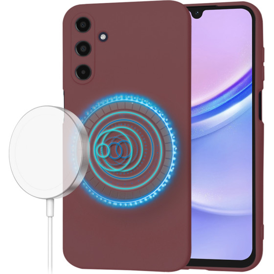 Techsuit - SoftFlex MagSafe - Samsung Galaxy A15 4G / A15 5G - Plum Red