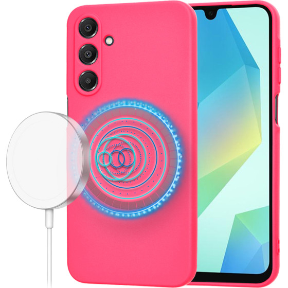 Techsuit - SoftFlex MagSafe - Samsung Galaxy A16 4G / A16 5G - Hot Pink