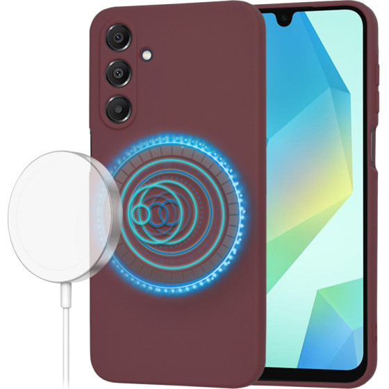 Techsuit - SoftFlex MagSafe - Samsung Galaxy A16 4G / A16 5G - Plum Red