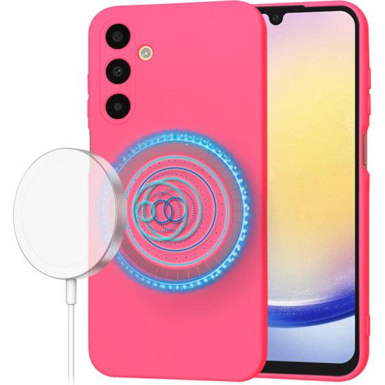Techsuit - SoftFlex MagSafe - Samsung Galaxy A25 5G - Hot Pink