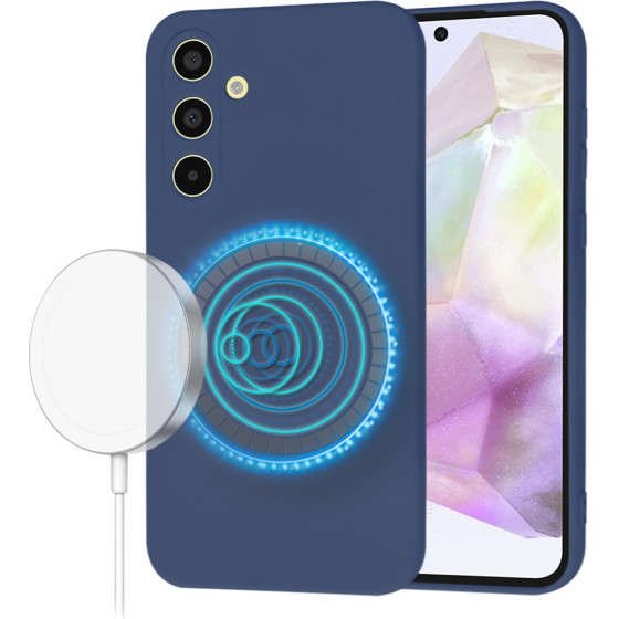 Techsuit - SoftFlex MagSafe - Samsung Galaxy A35 5G - Navy Blue