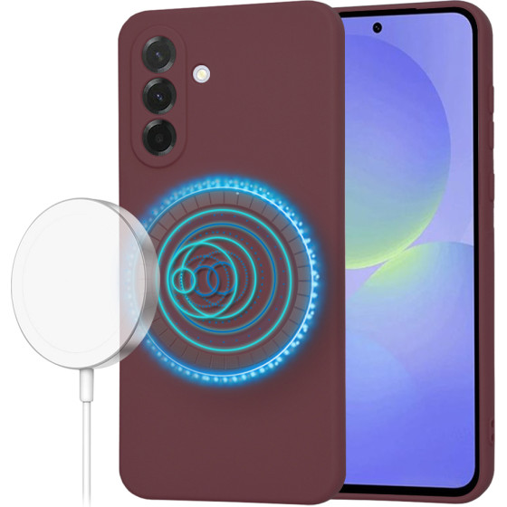 Techsuit - SoftFlex MagSafe - Samsung Galaxy A36 5G - Plum Red