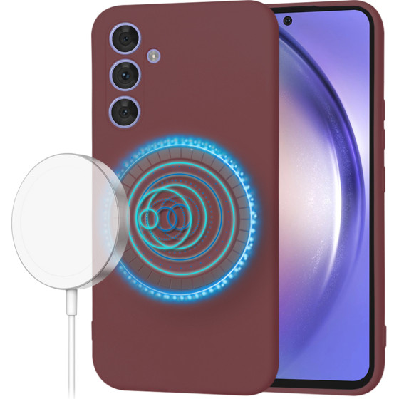 Techsuit - SoftFlex MagSafe - Samsung Galaxy A54 - Plum Red