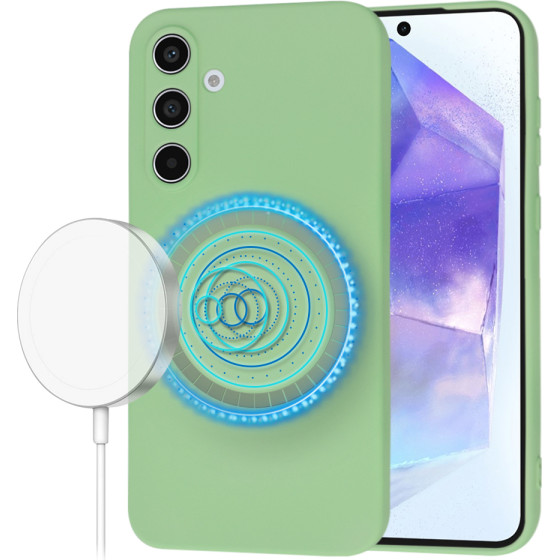 Techsuit - SoftFlex MagSafe - Samsung Galaxy A55 5G - Mint Green