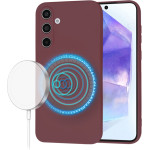 Techsuit - SoftFlex MagSafe - Samsung Galaxy A55 5G - Plum Red