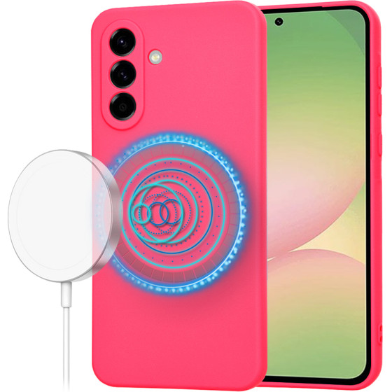 Techsuit - SoftFlex MagSafe - Samsung Galaxy A56 5G - Hot Pink