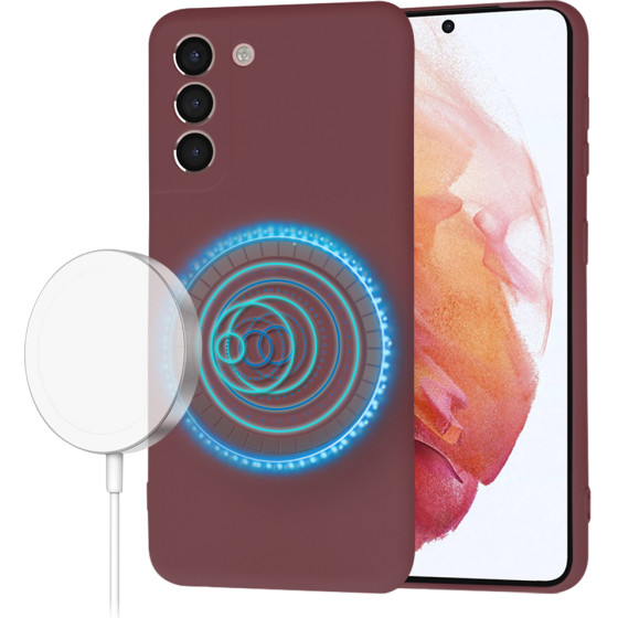 Techsuit - SoftFlex MagSafe - Samsung Galaxy S21 5G - Plum Red
