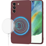 Techsuit - SoftFlex MagSafe - Samsung Galaxy S21 FE 5G - Plum Red