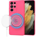 Techsuit - SoftFlex MagSafe - Samsung Galaxy S21 Ultra 5G - Hot Pink
