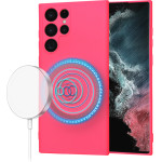 Techsuit - SoftFlex MagSafe - Samsung Galaxy S22 Ultra 5G - Hot Pink