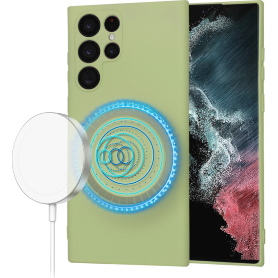 Techsuit - SoftFlex MagSafe - Samsung Galaxy S22 Ultra 5G - Matcha