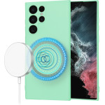 Techsuit - SoftFlex MagSafe - Samsung Galaxy S22 Ultra 5G - Mint Green