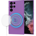 Techsuit - SoftFlex MagSafe - Samsung Galaxy S22 Ultra 5G - Purple