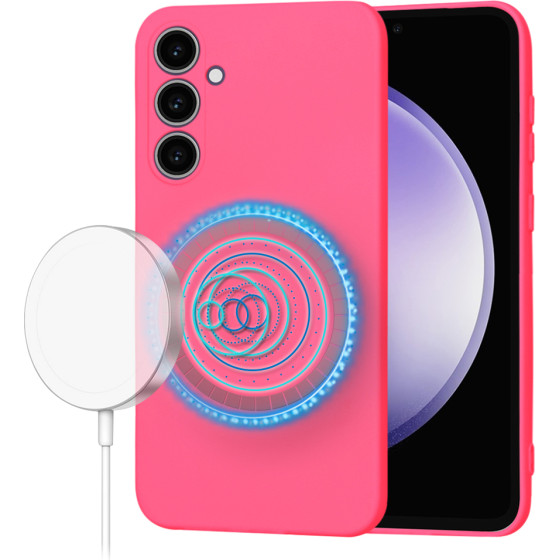 Techsuit - SoftFlex MagSafe - Samsung Galaxy S23 FE - Hot Pink