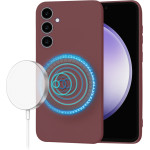 Techsuit - SoftFlex MagSafe - Samsung Galaxy S23 FE - Plum Red