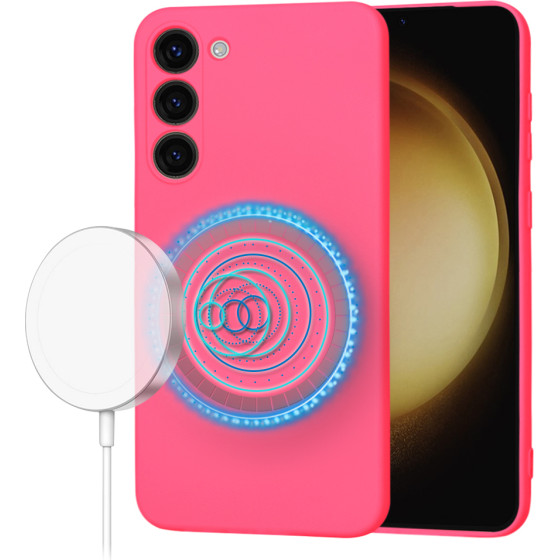 Techsuit - SoftFlex MagSafe - Samsung Galaxy S23 Plus - Hot Pink