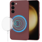 Techsuit - SoftFlex MagSafe - Samsung Galaxy S23 Plus - Plum Red