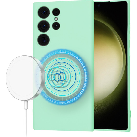 Techsuit - SoftFlex MagSafe - Samsung Galaxy S23 Ultra - Mint Green