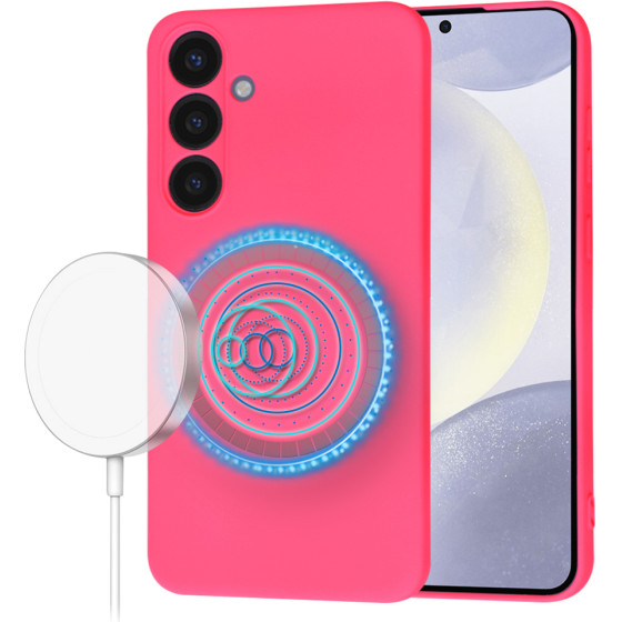 Techsuit - SoftFlex MagSafe - Samsung Galaxy S24 Plus - Hot Pink