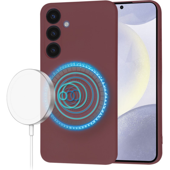 Techsuit - SoftFlex MagSafe - Samsung Galaxy S24 Plus - Plum Red