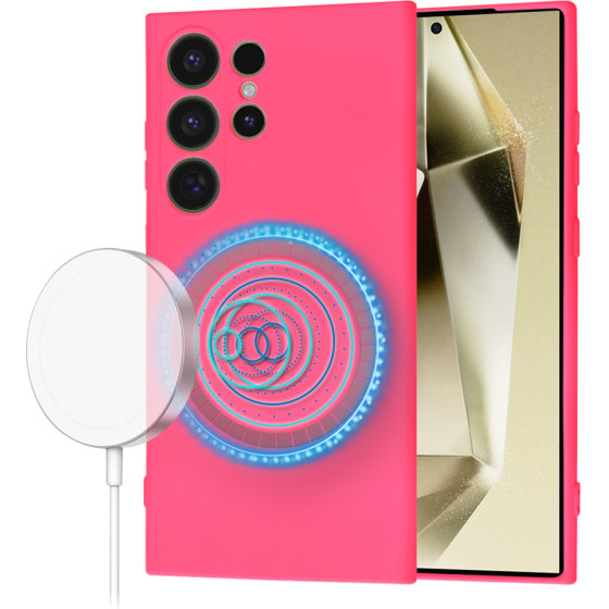Techsuit - SoftFlex MagSafe - Samsung Galaxy S24 Ultra - Hot Pink