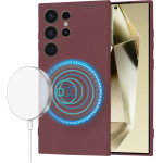 Techsuit - SoftFlex MagSafe - Samsung Galaxy S24 Ultra - Plum Red