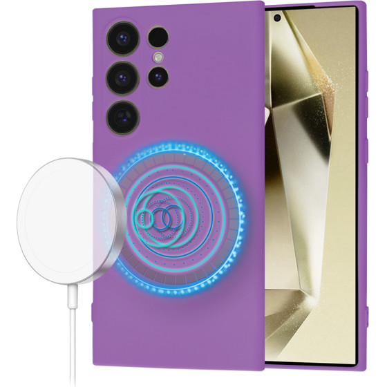 Techsuit - SoftFlex MagSafe - Samsung Galaxy S24 Ultra - Purple