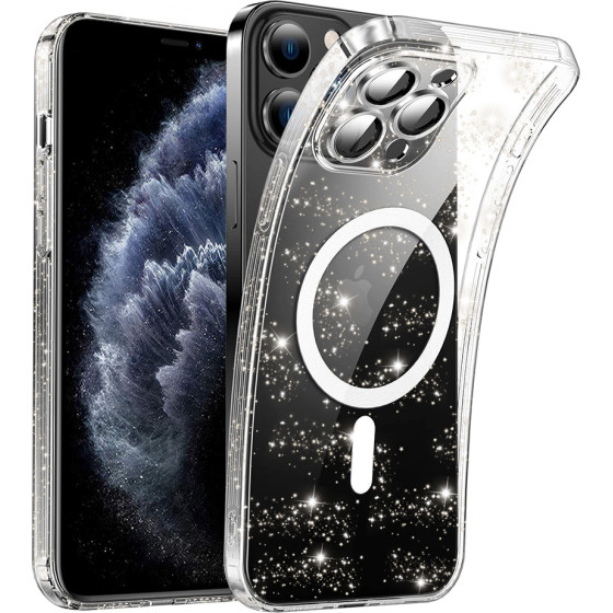 Techsuit - SparkleSkin MagSafe Series - iPhone 11 Pro - Clear