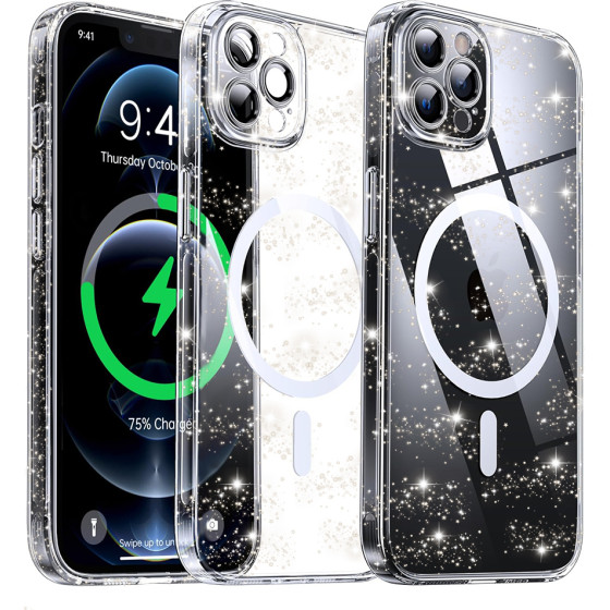 Techsuit - SparkleSkin MagSafe Series - iPhone 12 Pro - Clear